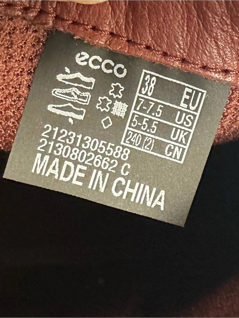 ECCO Shape 35 Sartorelle Boot in Andorra Suede Size EU 38 - US 7.0/7.5